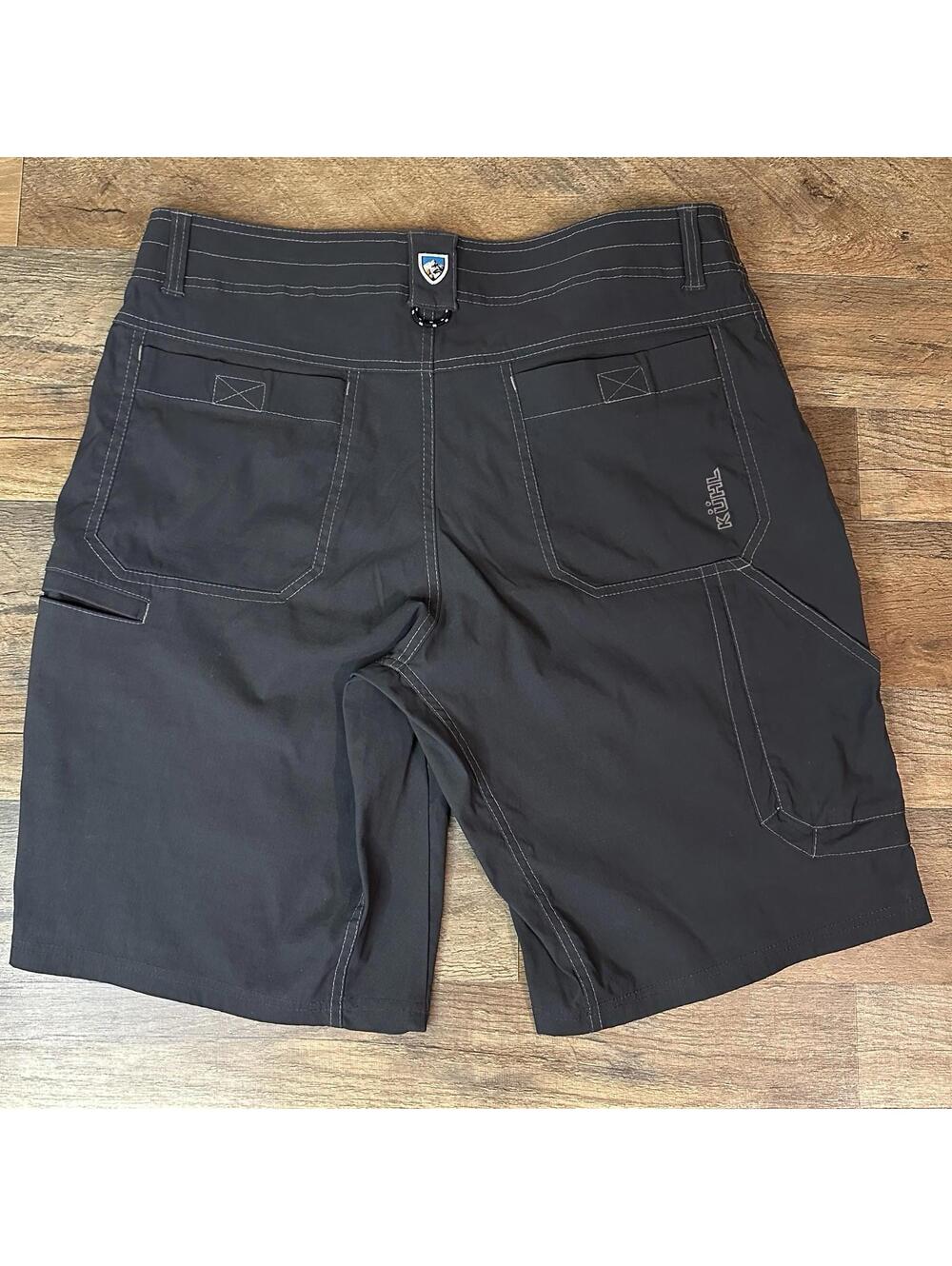 KUHL Renegade 5121 Shorts Men's 34 Gray Nylon Hiking Camping Outdoors Gorpcore